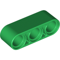 Lego rameno 1x3, zelená (4158868, 6007973)